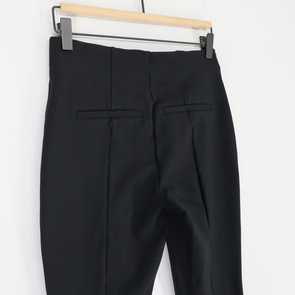 Spanx Perfect Fit Ponte Flare Pants Womens M Black Pintuck High Rise Pull On - Picture 4 of 12